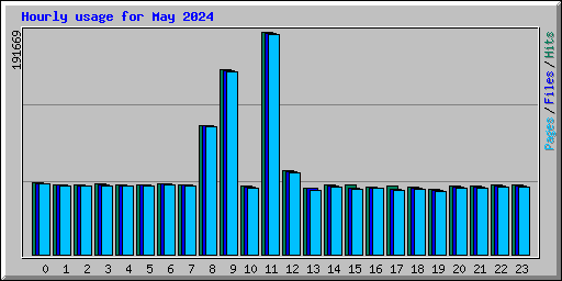 Hourly usage for May 2024