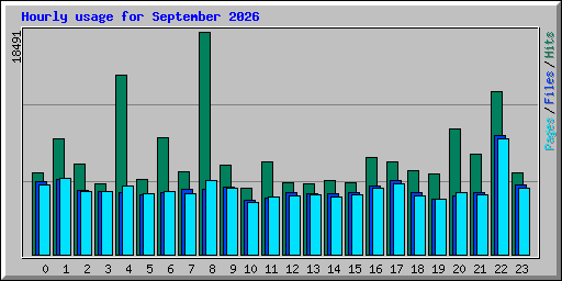Hourly usage for September 2026