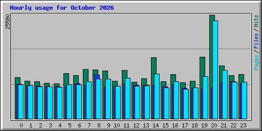Hourly usage for October 2026